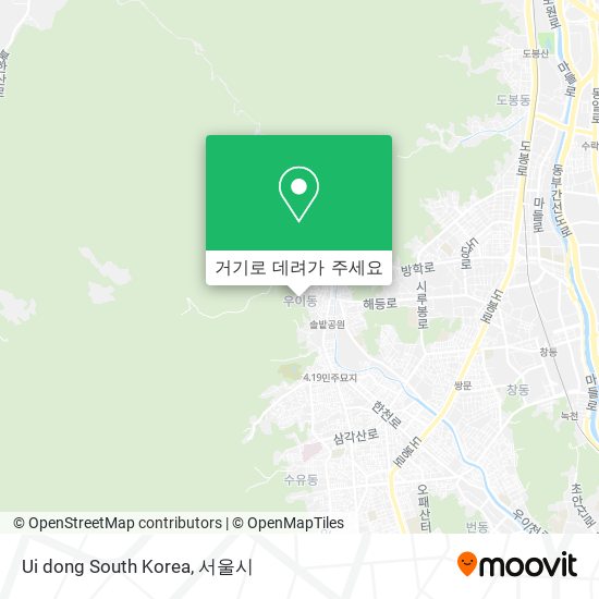Ui dong South Korea 지도