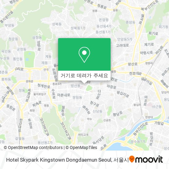 Hotel Skypark Kingstown Dongdaemun Seoul 지도