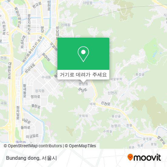 Bundang dong 지도