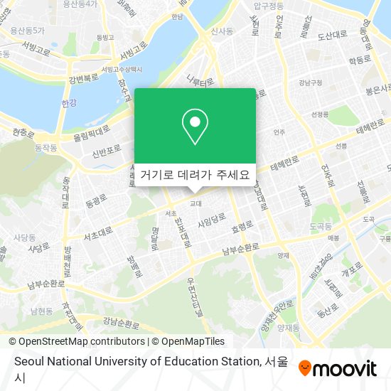 Seoul National University of Education Station 지도