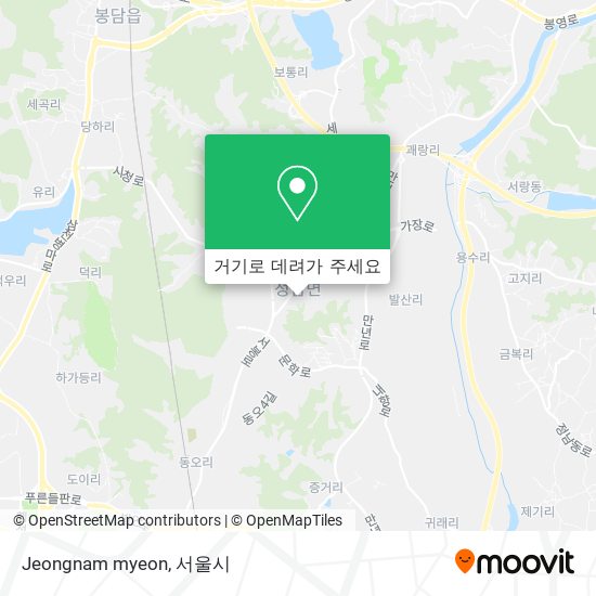 Jeongnam myeon 지도