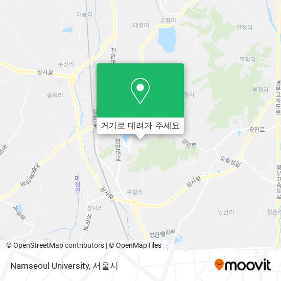 Namseoul University 지도
