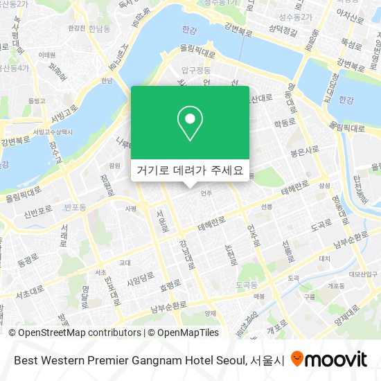 Best Western Premier Gangnam Hotel Seoul 지도