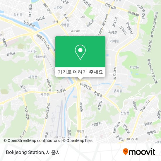 Bokjeong Station 지도