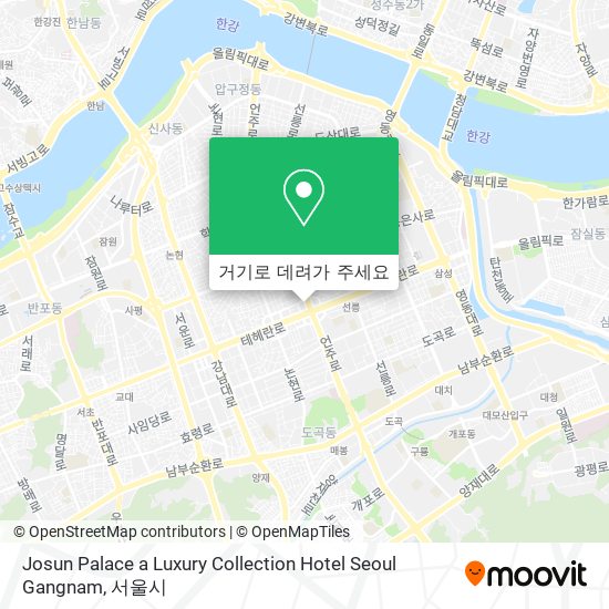 Josun Palace a Luxury Collection Hotel Seoul Gangnam 지도