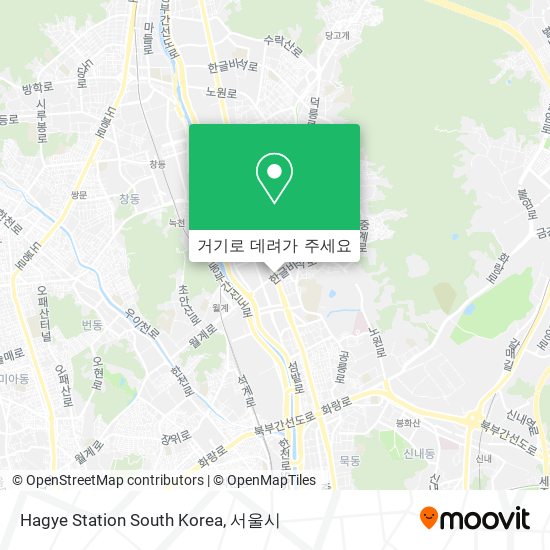 Hagye Station South Korea 지도