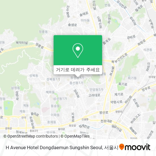 H Avenue Hotel Dongdaemun Sungshin Seoul 지도