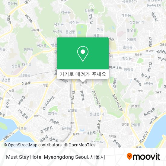 Must Stay Hotel Myeongdong Seoul 지도