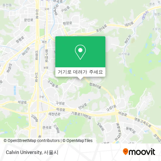 Calvin University 지도