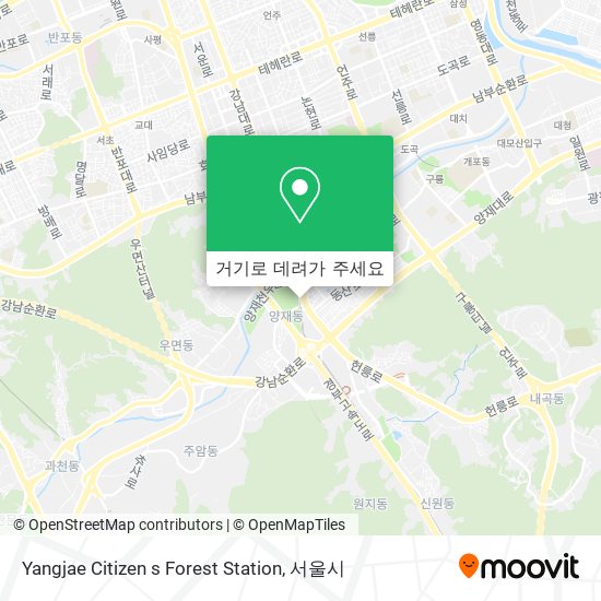 Yangjae Citizen s Forest Station 지도