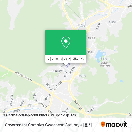 Government Complex Gwacheon Station 지도