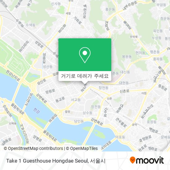 Take 1 Guesthouse Hongdae Seoul 지도