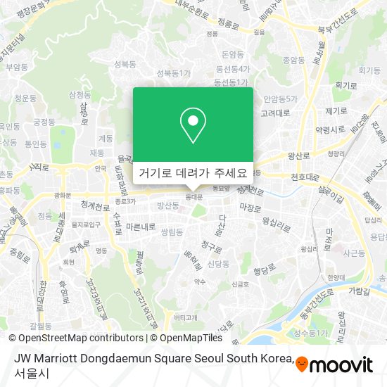 JW Marriott Dongdaemun Square Seoul South Korea 지도