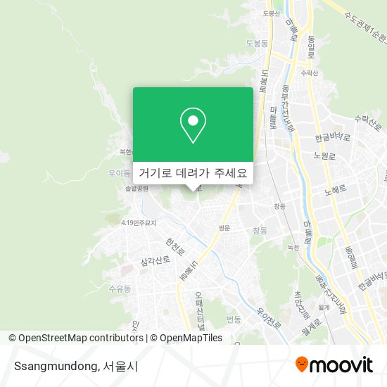 Ssangmundong 지도