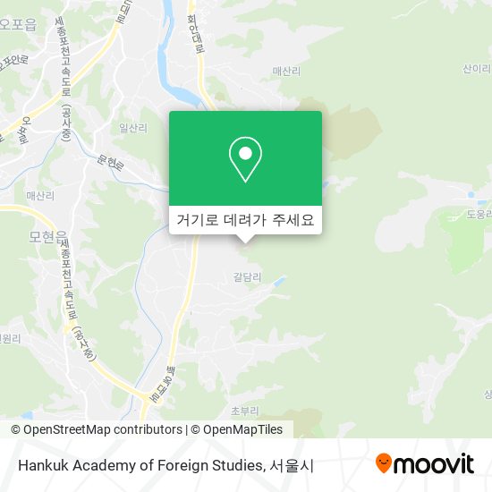 Hankuk Academy of Foreign Studies 지도
