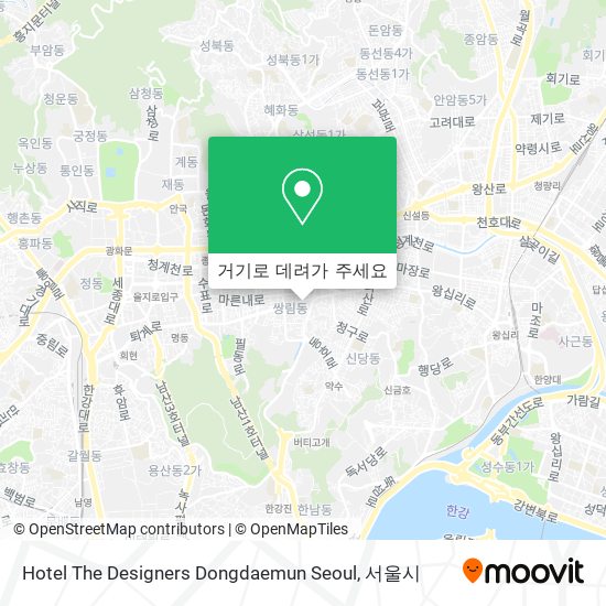 Hotel The Designers Dongdaemun Seoul 지도