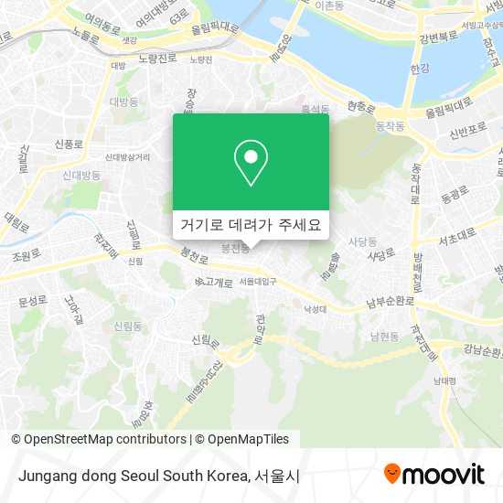 Jungang dong Seoul South Korea 지도