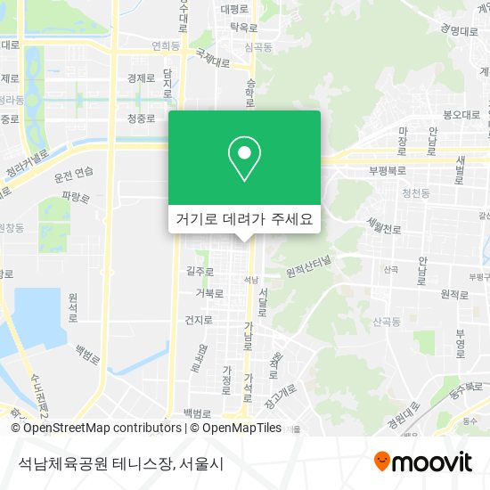 석남체육공원 테니스장 지도