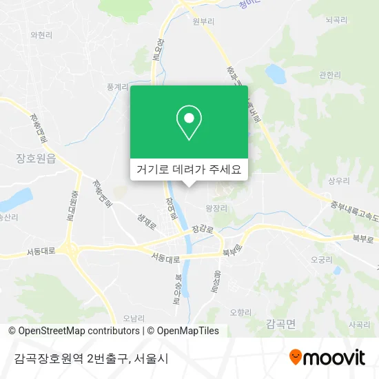 감곡장호원역 2번출구 지도