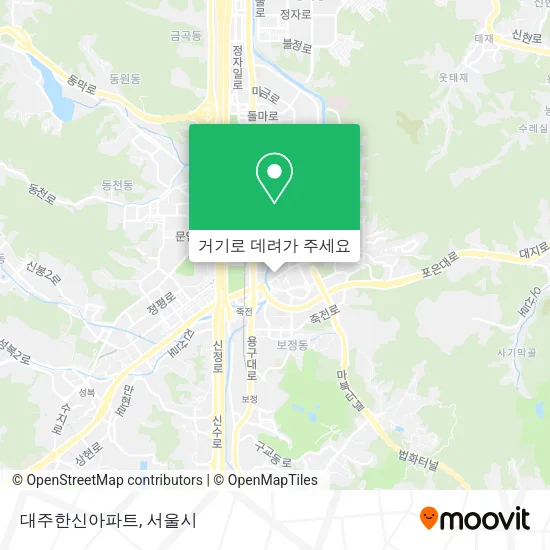 대주한신아파트 지도