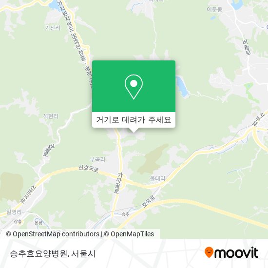 송추효요양병원 지도
