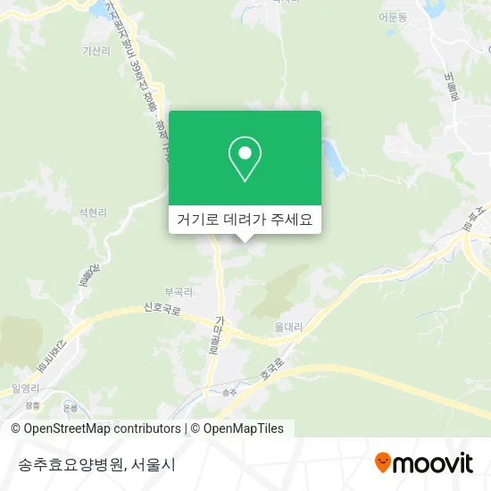 송추효요양병원 지도