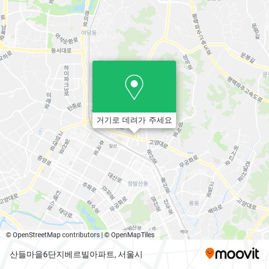 산들마을6단지베르빌아파트 지도