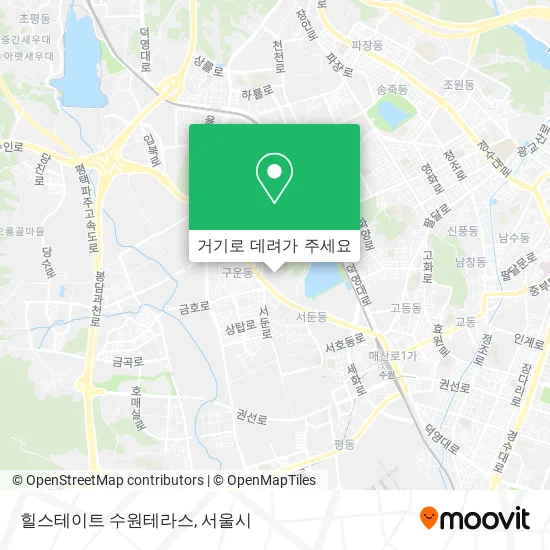 힐스테이트 수원테라스 지도