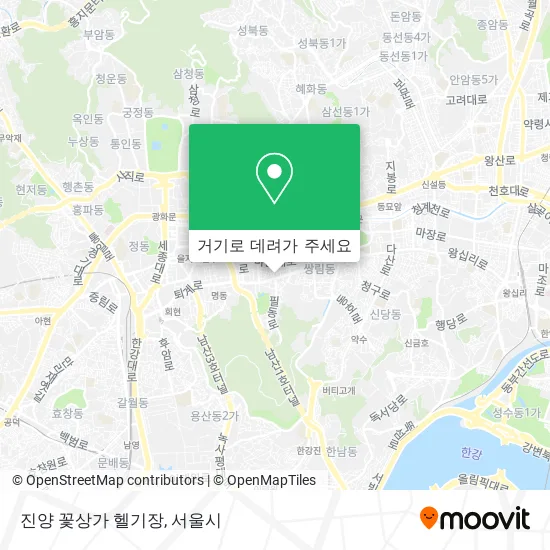 진양 꽃상가 헬기장 지도