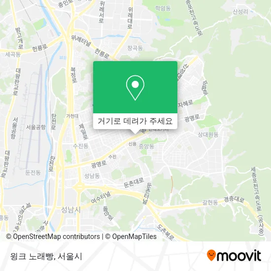 윙크 노래빵 지도
