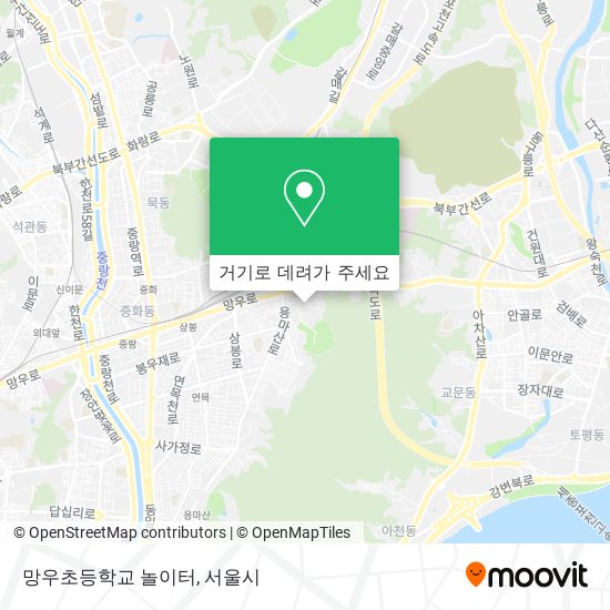 망우초등학교 놀이터 지도