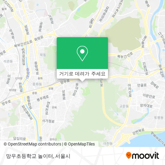 망우초등학교 놀이터 지도