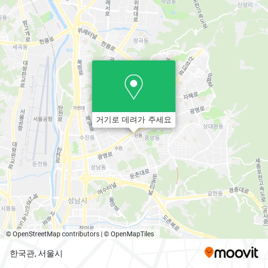 한국관 지도