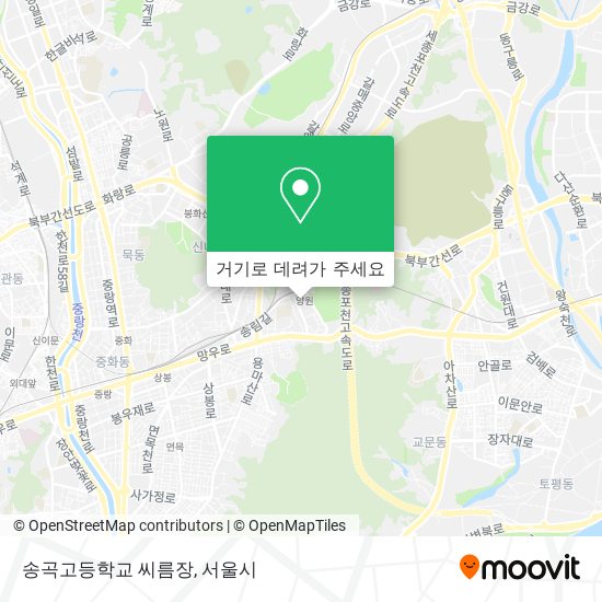 송곡고등학교 씨름장 지도