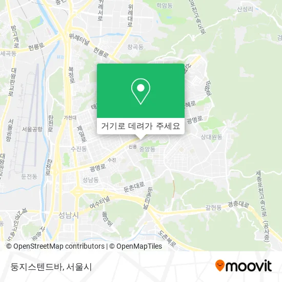 둥지스텐드바 지도
