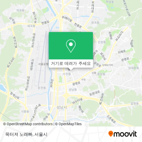 목터져 노래빠 지도