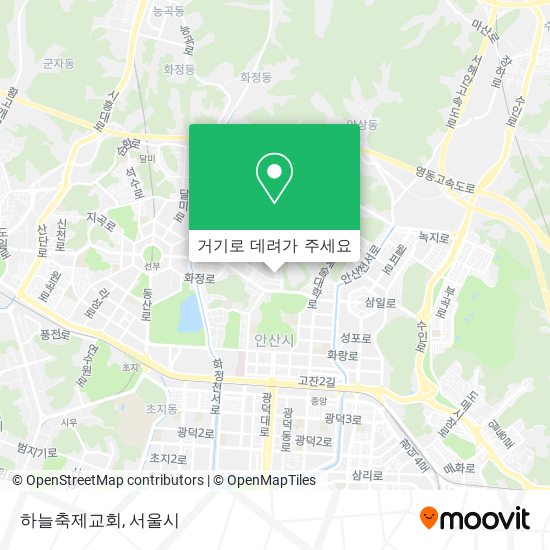 하늘축제교회 지도