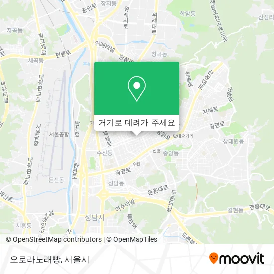오로라노래빵 지도
