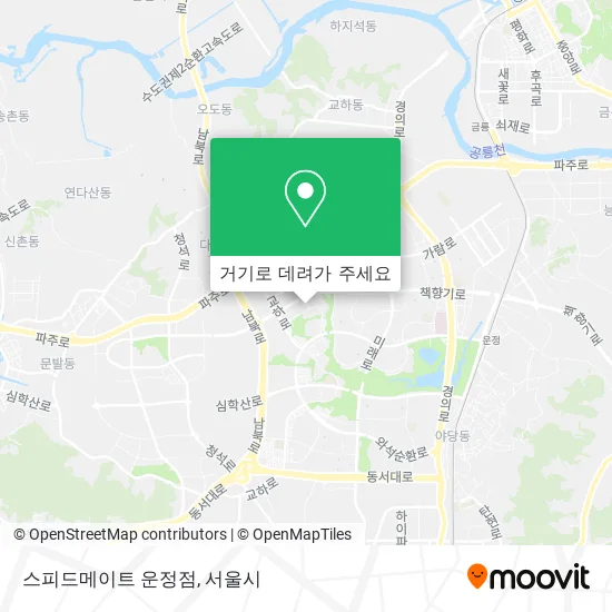스피드메이트 운정점 지도