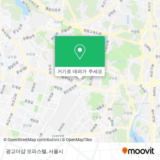 광교더샵 오피스텔 지도