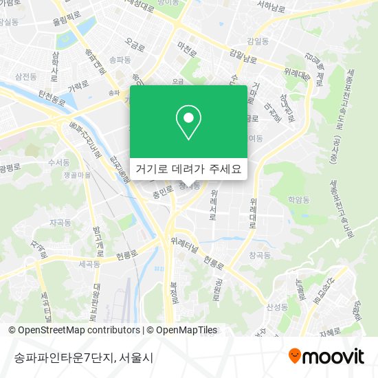 송파파인타운7단지 지도