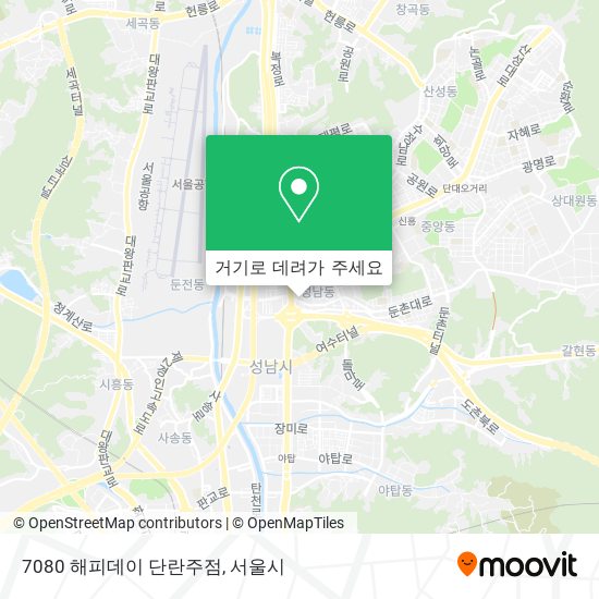 7080 해피데이 단란주점 지도