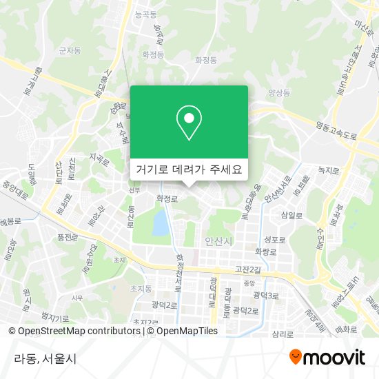 라동 지도