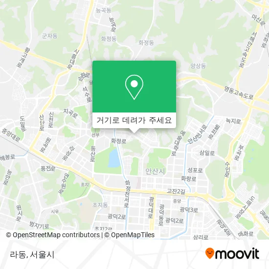 라동 지도