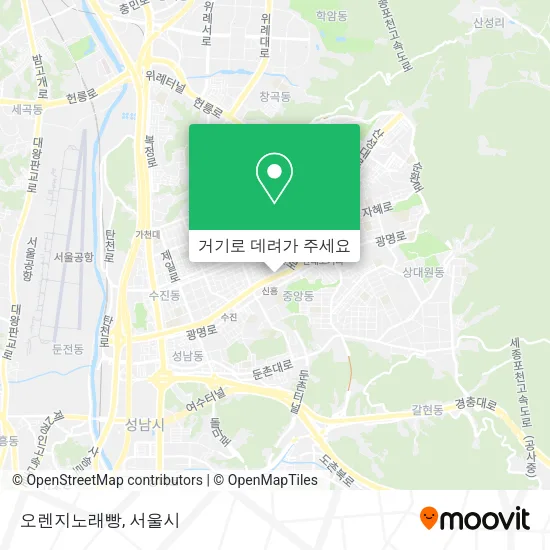 오렌지노래빵 지도