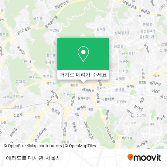 에콰도르 대사관 지도