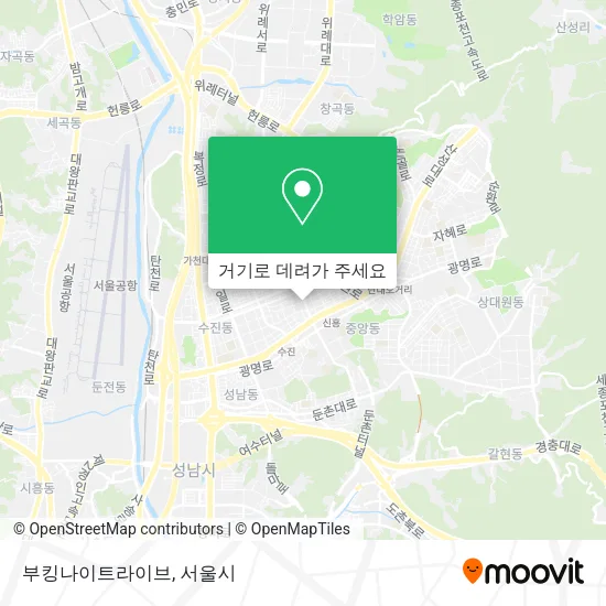 부킹나이트라이브 지도