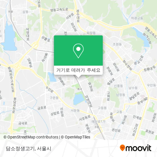 담소정생고기 지도