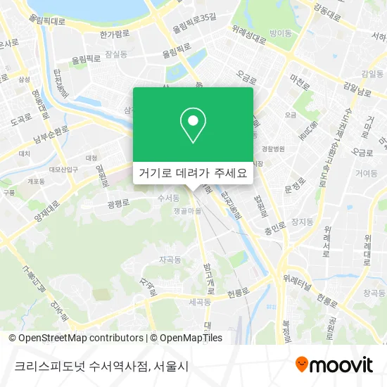 크리스피도넛 수서역사점 지도