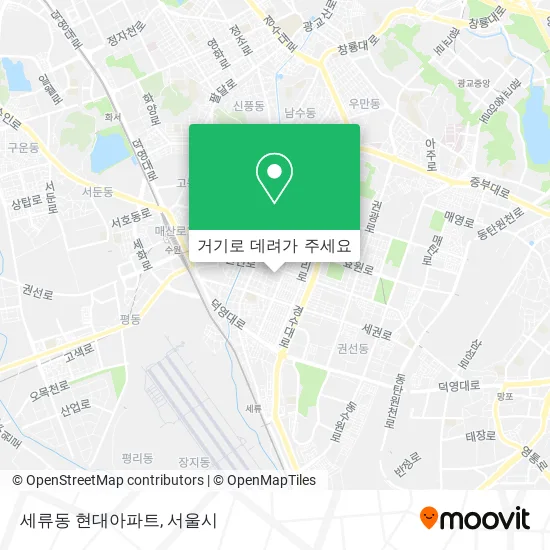 세류동 현대아파트 지도
